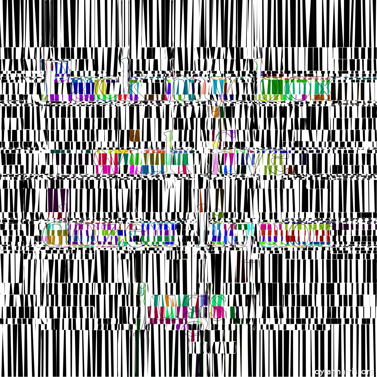 Image: line screens - blocks prints :: bright colour blocks