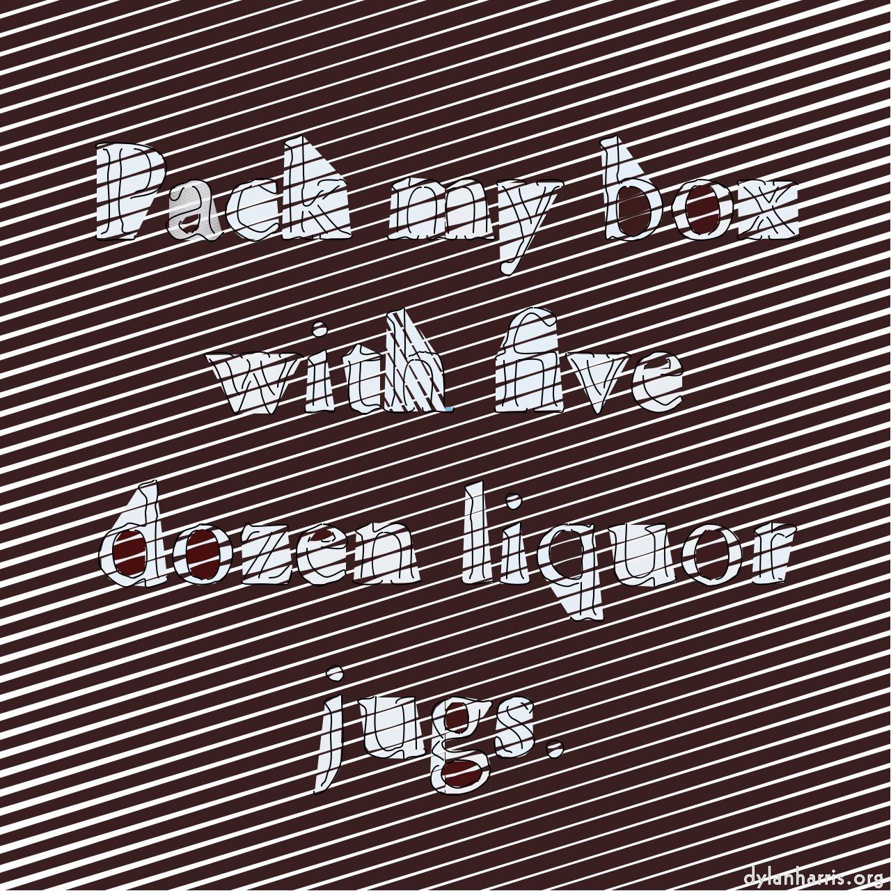 Image: line screens - blocks prints :: four square palettise thick taper