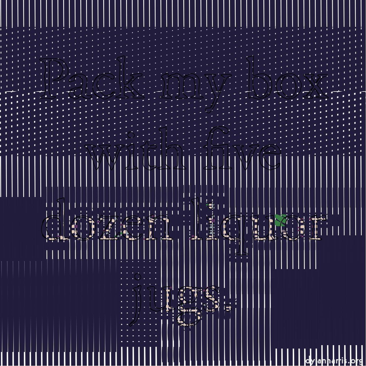 image: line screens - blocks prints :: thick taper palettise