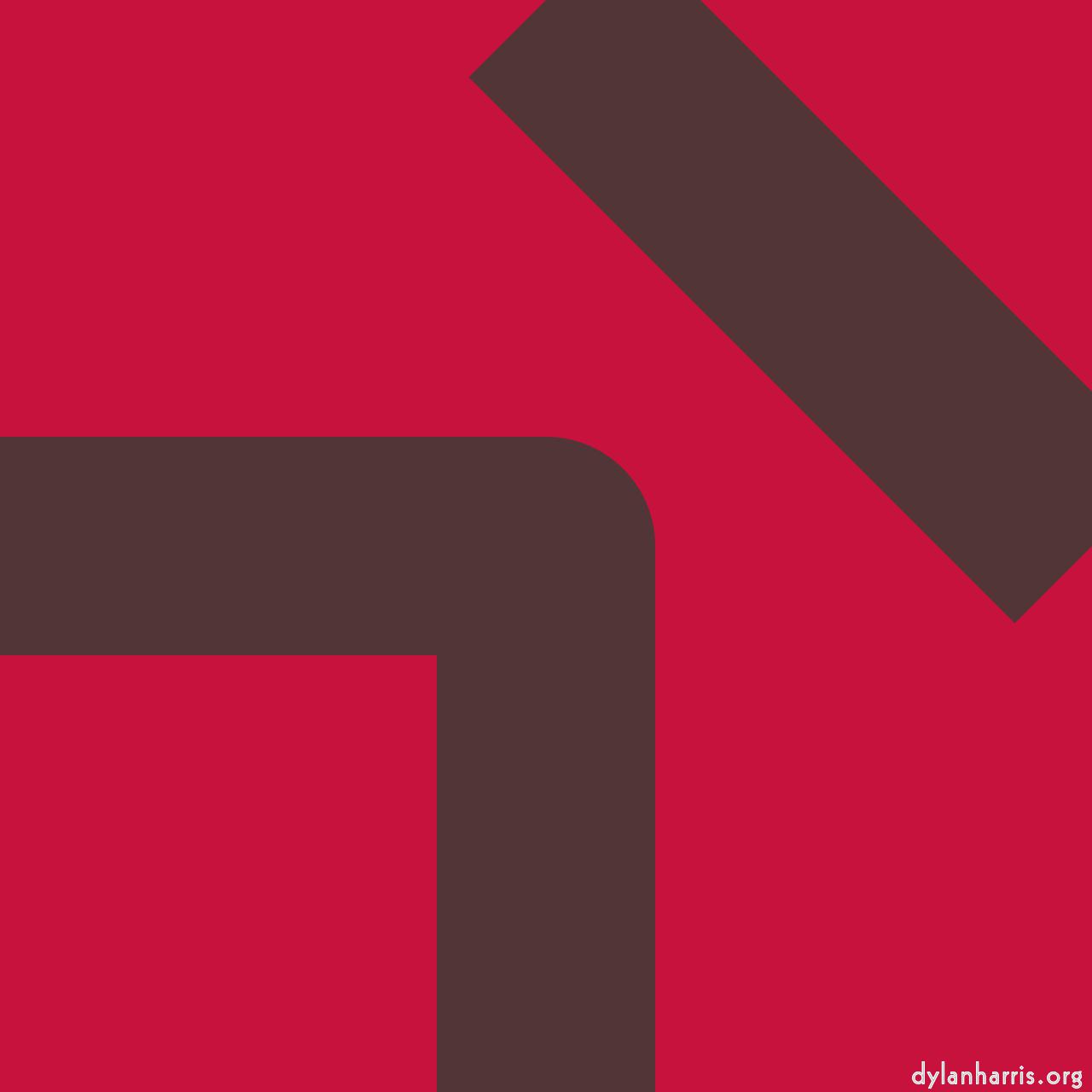 Image: shapes :: truchet abstract on source colour background