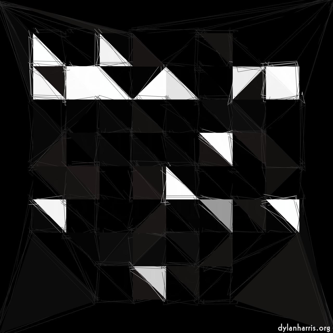 Image: triangular abstract :: block scribble