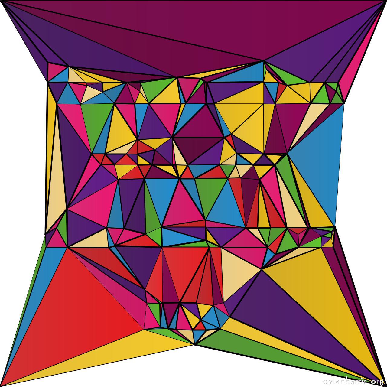 Image: triangular abstract :: strained glass