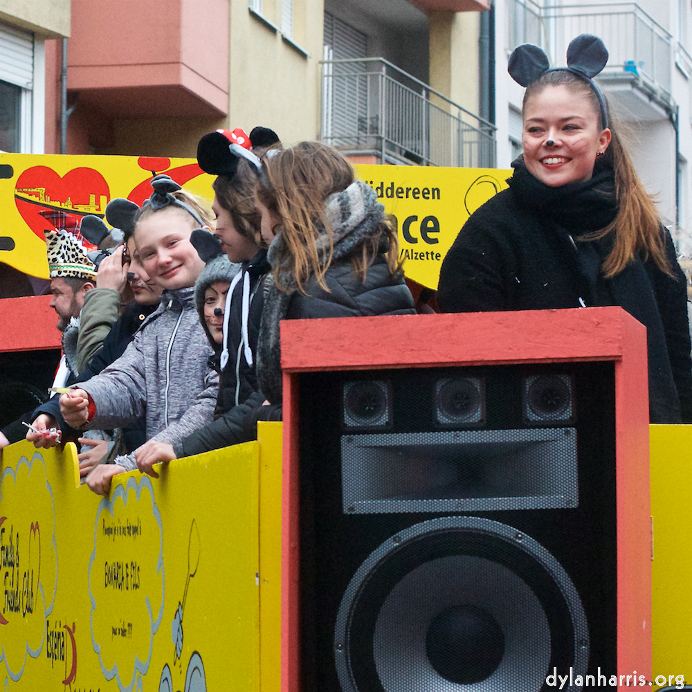 Image: Image 'esch–sur–alzette (xi) 1', at Escher Déiereesch, of a male goat with a near–circular horn.