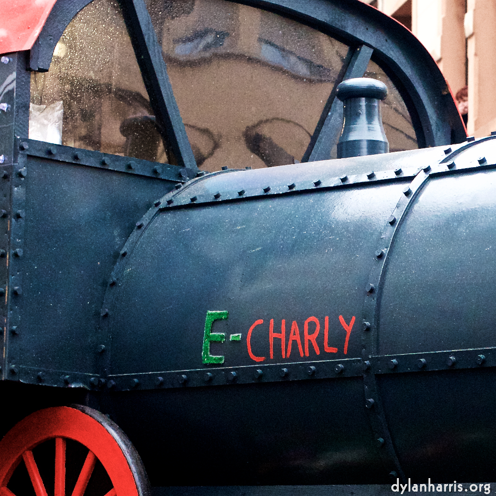 Image: Image 'esch–sur–alzette (xii) 1', at Escher Déiereesch, of a male goat with a near–circular horn.