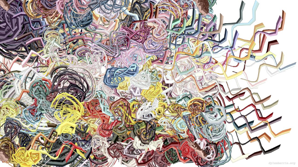 Image 'reflets — paint action sequence — abstraction extreme 7'.