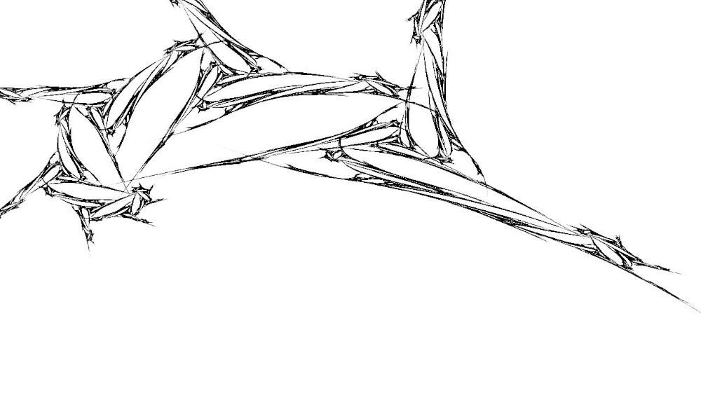 Image 'reflets — msg — abstract attractors black & white 1 4'.