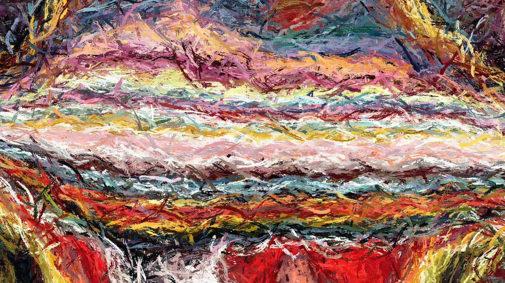 Image 'reflets — paint synthesiser classic — default autodraw 2 2 4'.