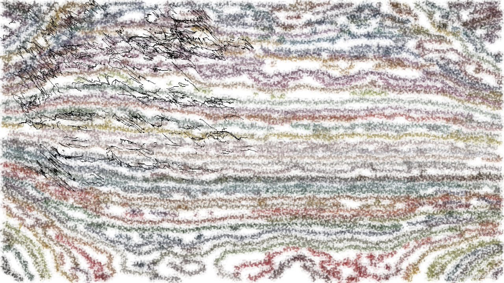 Image 'reflets — paint action sequence — autorotoscope experiments 1 2'.