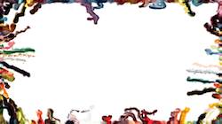 Sixth of 'reflets — paint synthesiser classic — speciality borders 3'.