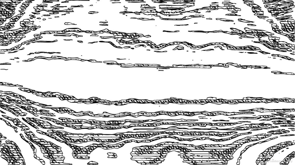 Image 'reflets — paint action sequence — BW sketch ideas 1 2 8'.