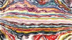 Eighth of 'reflets — paint synthesiser classic — cd hand drawn media dry media drawing 1'.