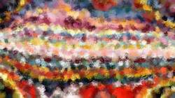 Second of 'reflets — paint synthesiser classic — cd hand drawn media dry media pastel'.