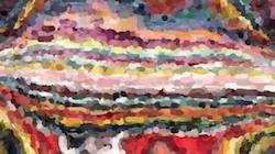 Seventh of 'reflets — paint synthesiser classic — cd hand drawn media graphic media ink 1'.