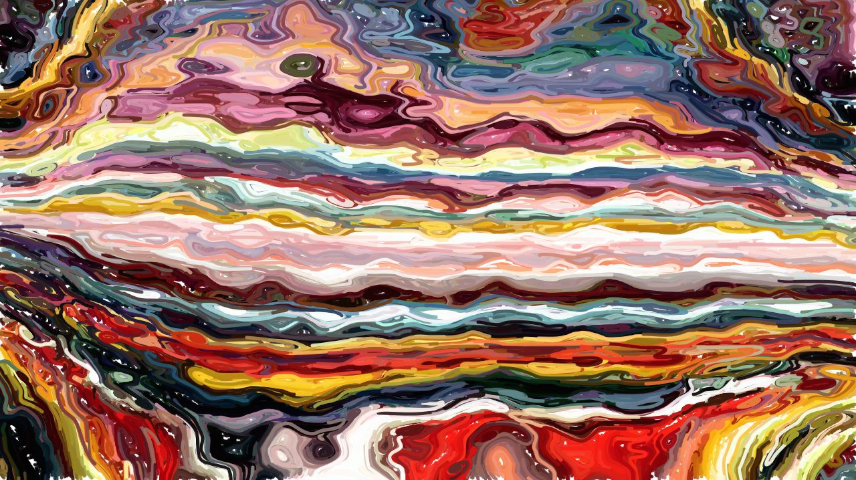 Image 'reflets — paint synthesiser classic — cd hand drawn media graphic media ink 2 1'.