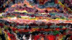 Fifth of 'reflets — paint synthesiser classic — cd hand drawn media textured media textured 2'.