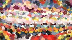 First of 'reflets — paint synthesiser classic — cd hand drawn media wet media acrylic 1'.