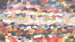 Third of 'reflets — paint synthesiser classic — cd hand drawn media wet media acrylic 2'.