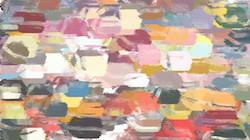 Third of 'reflets — paint synthesiser classic — cd hand drawn media wet media sami 1'.