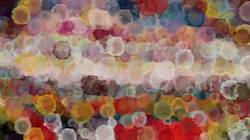 Fifth of 'reflets — paint synthesiser classic — cd hand drawn media wet media watercolour 1'.