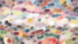 Second of 'reflets — paint synthesiser classic — cd hand drawn media wet media watercolour 3'.