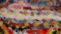 Fifth of 'reflets — paint synthesiser classic — cd hand drawn media wet media wet 1'.