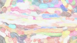 Eighth of 'reflets — paint synthesiser classic — cd hand drawn media wet media wet 1'.