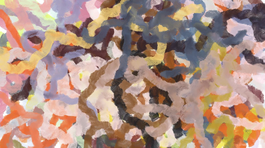 Image 'reflets — paint synthesiser classic — cd hand drawn media wet media wet 2 6'.