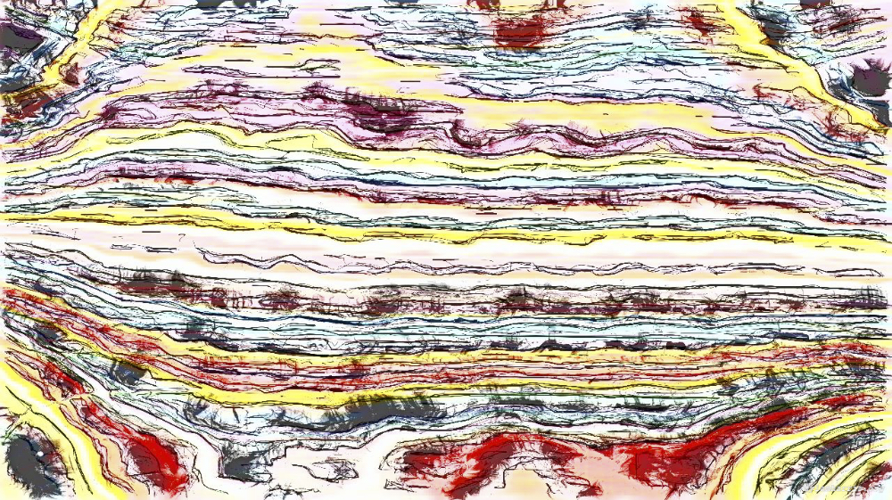 Image 'reflets — paint action sequence — colour sketch ideas 5'.