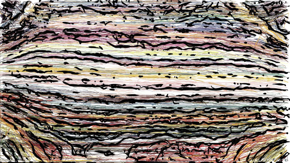 Image 'reflets — paint action sequence — colour sketch ideas 8'.