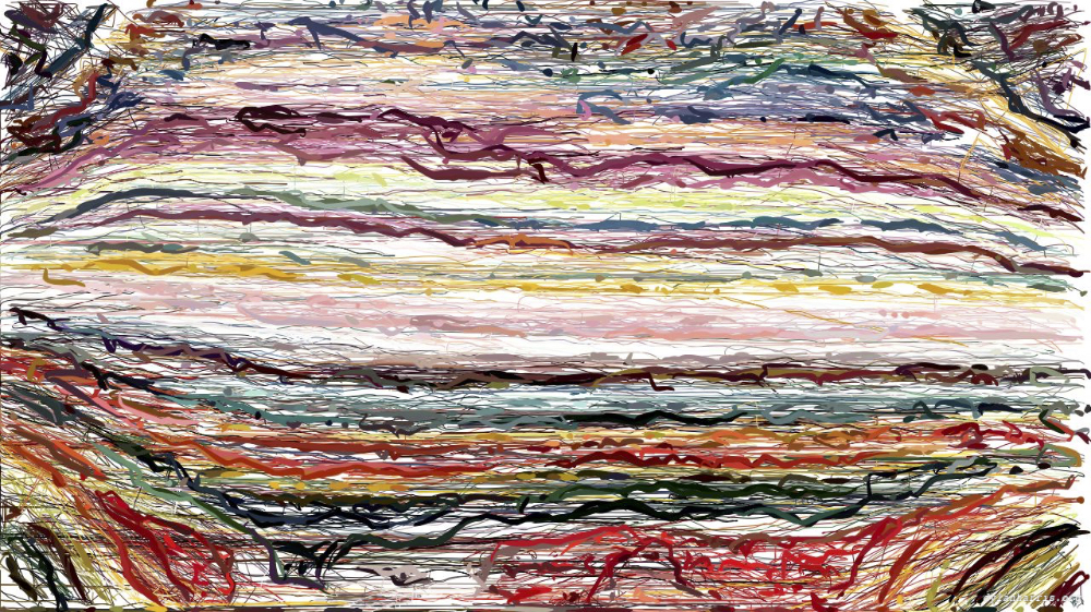 Image 'reflets — paint action sequence — colour sketch ideas 1'.