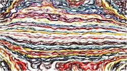 Sixth of 'reflets — paint synthesiser classic — 3.0 collection edge effects, sketches 1'.