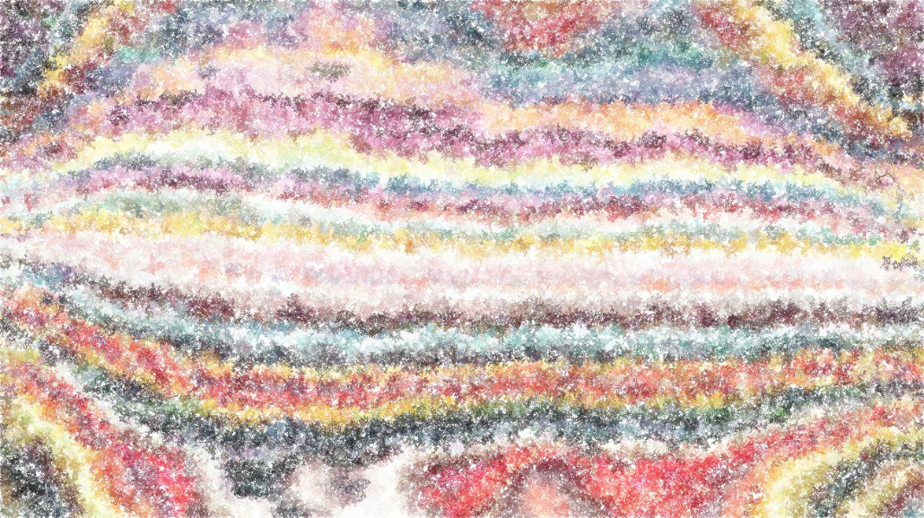 Image 'reflets — paint synthesiser classic — default geodesic 3 4'.