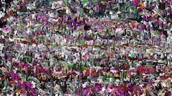 Eighth of 'reflets — paint synthesiser classic — 3.5 collection gradient multinibs 4'.