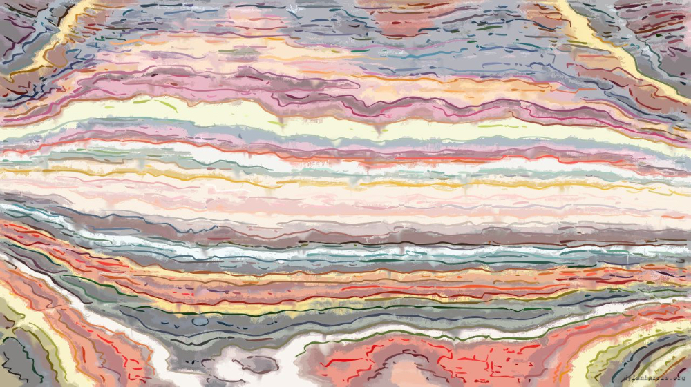 Image 'reflets — paint action sequence — iterative processes 2 2'.