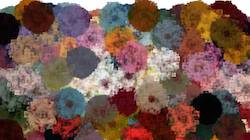 Third of 'reflets — paint synthesiser classic — paint styles liquids spattering'.