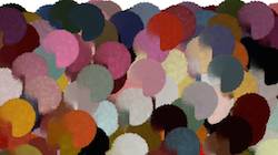 Fourth of 'reflets — paint synthesiser classic — paint styles liquids spattering'.