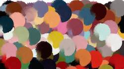 Fifth of 'reflets — paint synthesiser classic — paint styles liquids spattering'.