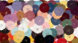 Sixth of 'reflets — paint synthesiser classic — paint styles liquids spattering'.