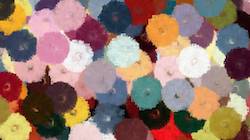 Seventh of 'reflets — paint synthesiser classic — paint styles liquids spattering'.