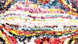 Seventh of 'reflets — paint synthesiser classic — 3.5 collection multinibs 4'.