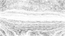Seventh of 'reflets — paint synthesiser classic — 4.0 collection pencil sketch 3'.