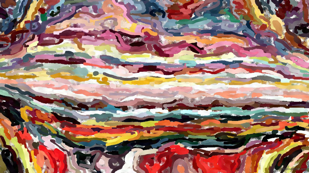 Image 'reflets — paint action sequence — paint styles 4'.