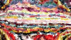 Second of 'reflets — paint synthesiser classic — 4.0 collection raised rough strokes 1'.