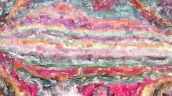 Third of 'reflets — paint synthesiser classic — 4.0 collection raised rough strokes 1'.