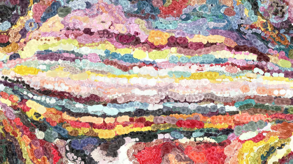 Image 'reflets — paint synthesiser classic — 3.5 collection strokes 6 6'.