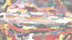 Fifth of 'reflets — paint synthesiser classic — speciality tiling 1'.