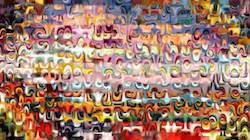 Seventh of 'reflets — paint synthesiser classic — speciality tiling 1'.