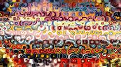 Eighth of 'reflets — paint synthesiser classic — speciality tiling 1'.