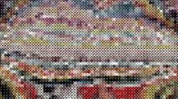 Sixth of 'reflets — paint synthesiser classic — speciality tiling 2'.