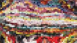 Eighth of 'reflets — paint synthesiser classic — speciality tiling 2'.